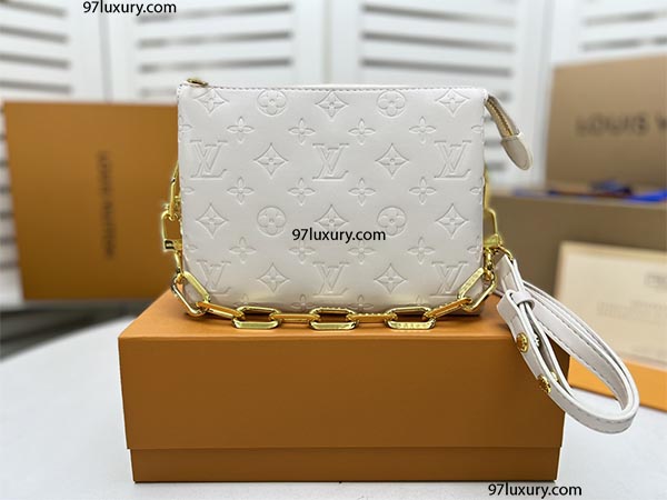 Túi Louis Vuitton LV Coussin Hand Bag White Rep 1: 1