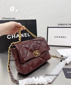 Túi Chanel 19 Medium Bag Red Like Auth