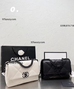 Túi Chanel 19 Handbag Black And White Cao Cấp