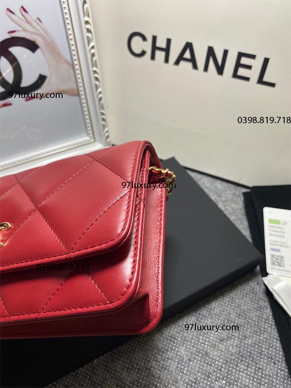 Túi Chanel Woc Mini Flap Bag Crossbody Red - 97Luxury