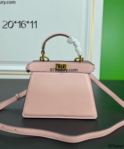 Túi Fendi Peekaboo Mini Bag Light Pink Rep 1: 1
