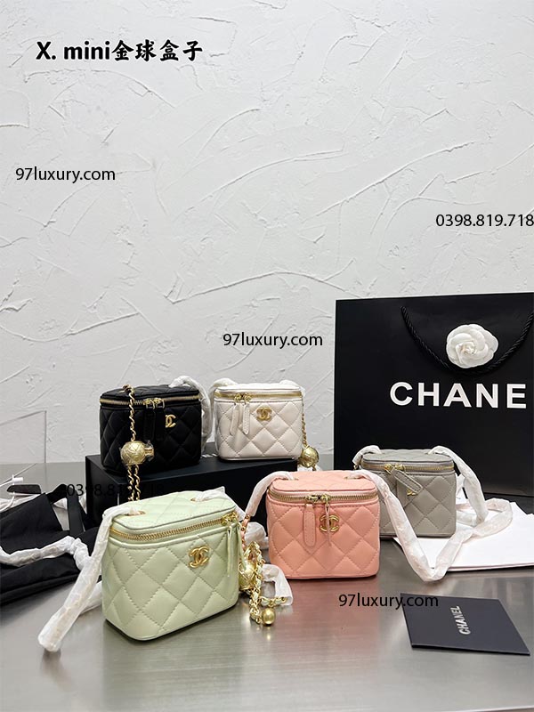 Túi Chanel Vanity With Chain Mini Handle Bag Cao Cấp - 97Luxury