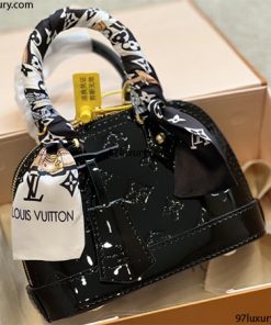 Túi Louis Vuitton LV Alma BB Handle Bag Black Rep 1: 1