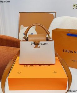 Túi Louis Vuitton Capucines BB Bag White And Brown