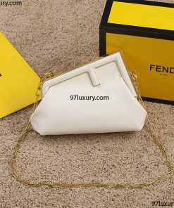 Túi Fendi First Small White Leather Bag Cao Cấp