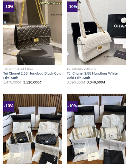 mẫu túi xách Chanel nữ giá rẻ