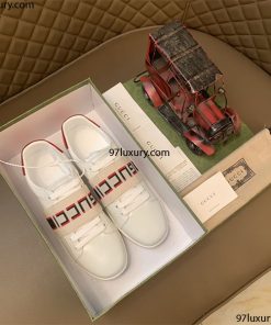 Giày Gucci Sneaker Stripe Leather dây ngang Gucci like auth 11